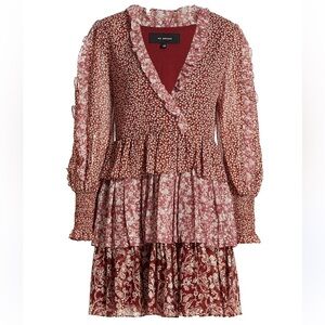 En Saison Burgundy Mini Dress XS